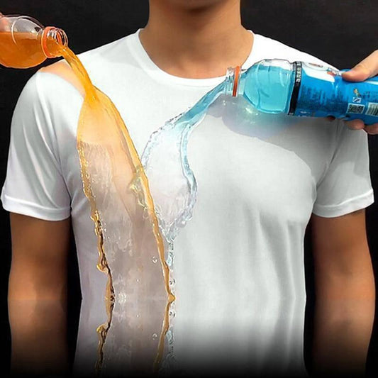 Quick-drying Waterproof Anti-fouling T-shirt Couple Half Sleeve Bottoming Shirt - TrendLifted