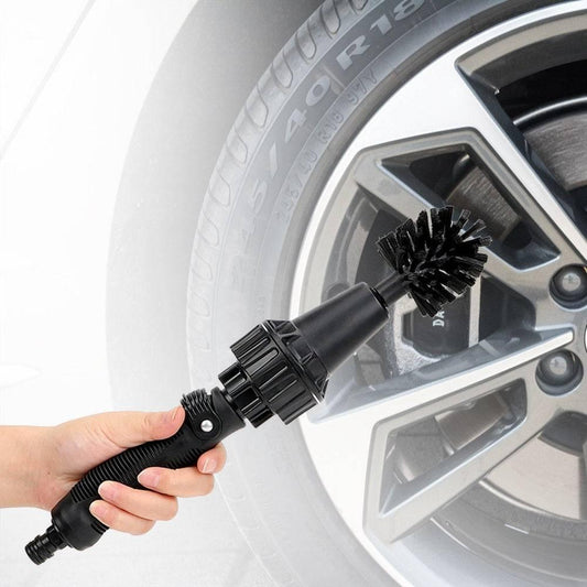 Water-driven Rotary Cleaning Brush Wash Hand-held Water Spray Brush - TrendLifted