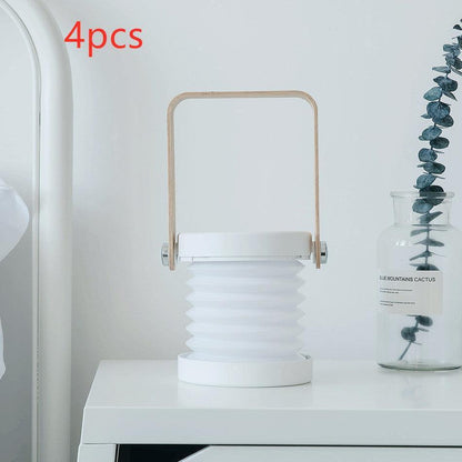 Foldable Touch Dimmable Reading LED Night Light Portable Lantern Lamp USB Rechargeable For Home Decor - TrendLifted