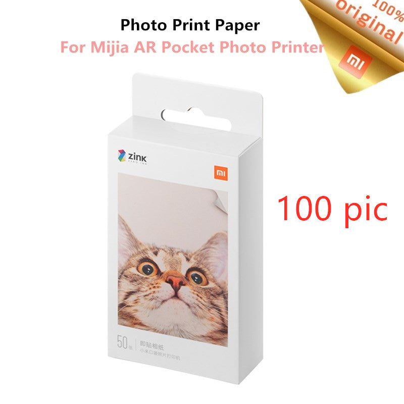 Mini Bluetooth 5.0 Photo Printer - ZINK Inkless Technology, AR Video Printing, Portable & Multifunctional