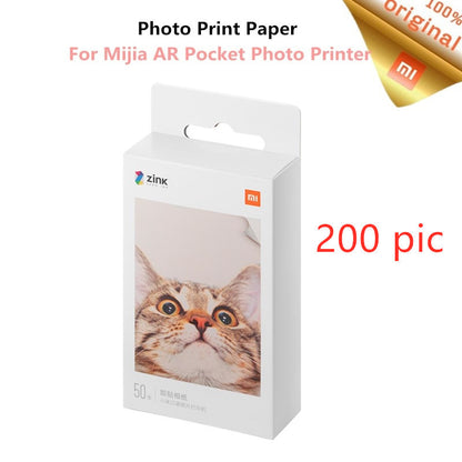 Mini Bluetooth 5.0 Photo Printer - ZINK Inkless Technology, AR Video Printing, Portable & Multifunctional