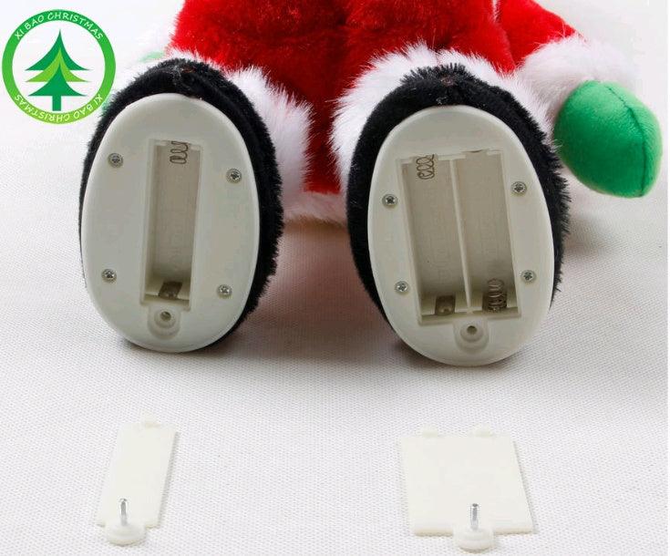 Electric Santa Claus Dancing Toy | Hip-Shaking Musical Christmas Decoration | Creative Santa Doll with Gift Box