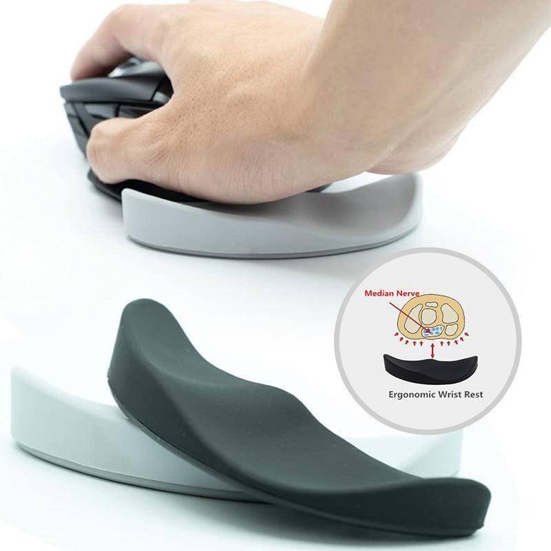 Ergonomic Mouse Wrist Rest Mouse Pads Silicon Gel Non-Slip Streamline Wrist Rest Support Mat Computer Mouse Pad For Office Gaming PC Accessories - TrendLifted