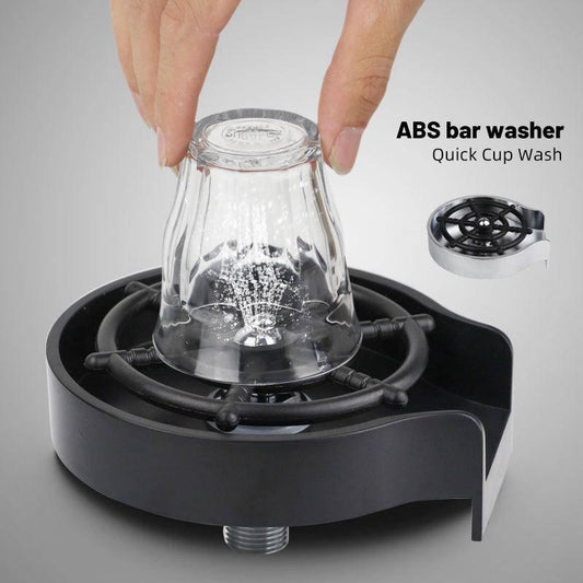 Bar Counter Cup Washer Sink High-pressure Spray Automatic Faucet Coffee Pitcher Wash Cup Tool Kitchen - TrendLifted