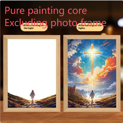 Jesus LED Light Painting - Stunning Home Decoration Night Light with Artistic LED Technology | Perfect Christmas Gift