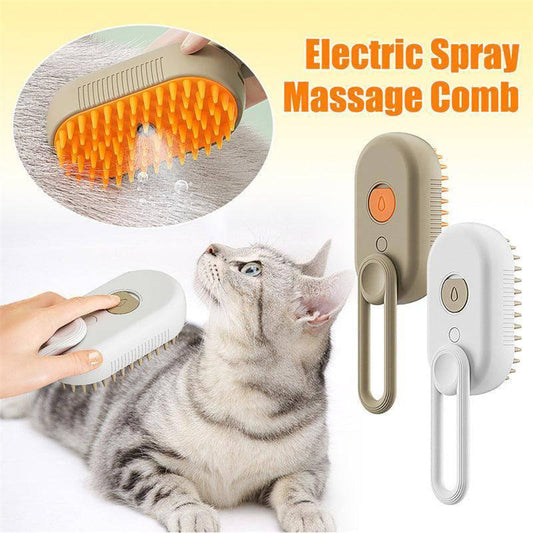 Cat Steam Brush Steamy Dog Brush 3 In 1 Electric Spray Cat Hair Brushes For Massage Pet Grooming Comb Hair Removal Combs Pet Products - TrendLifted