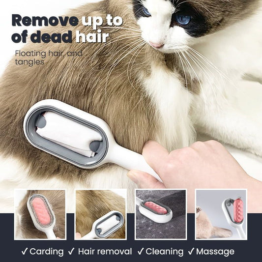 Effortless Hair Removal Comb for Cats & Dogs – Smooth Grooming Solution in Pink & Green