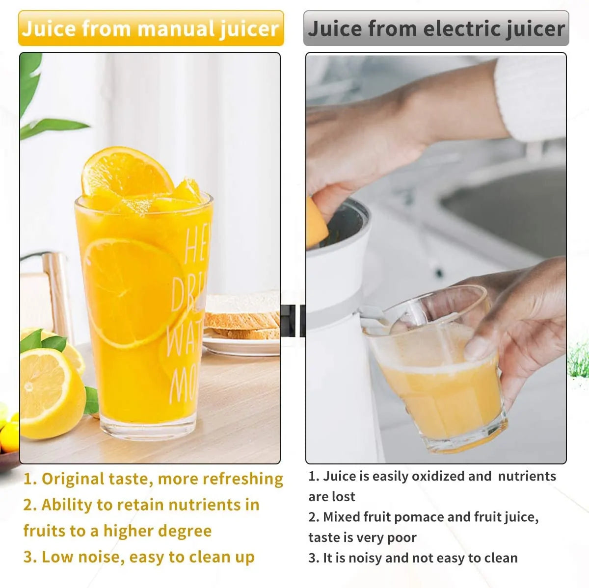 Manual Juice Squeezer – Effortless Fresh Juices Every Day!