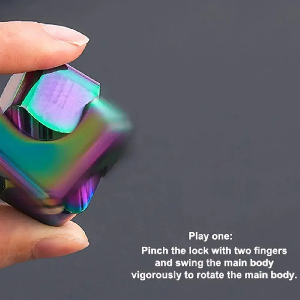 Metal Cube Fingertip Spinner