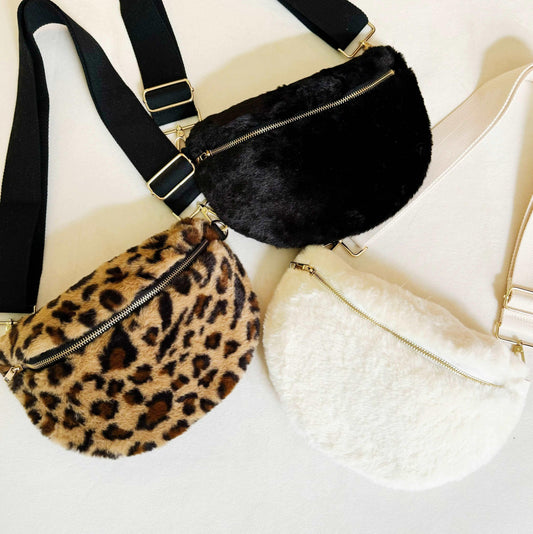 Butter Soft Furly Sling Bag – Elegant, Spacious, and Adjustable