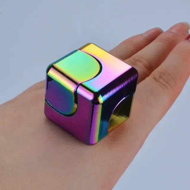 Metal Cube Fingertip Spinner