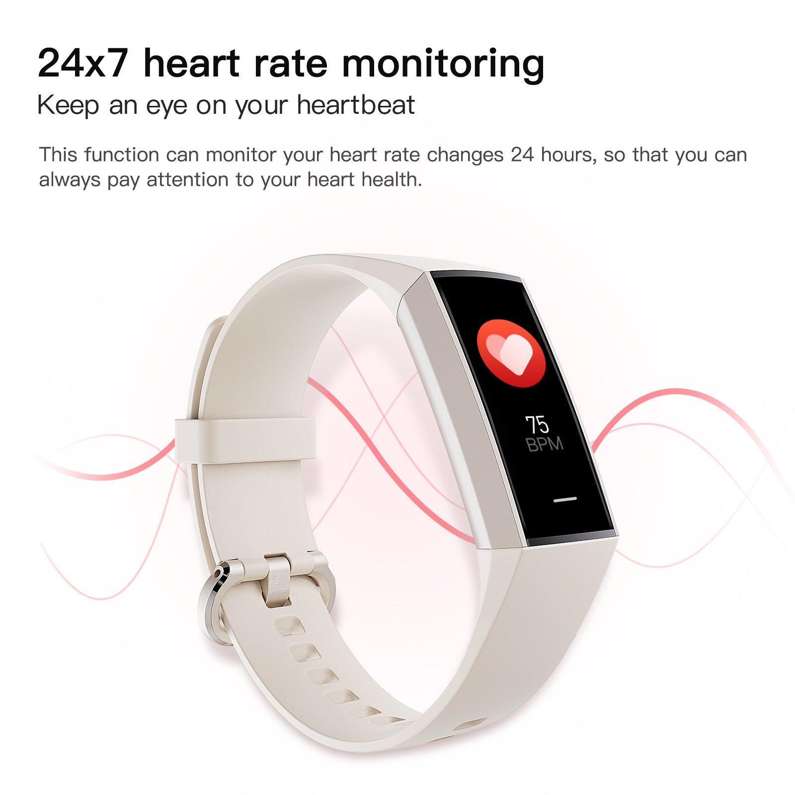 C80 Smart AMOLED Screen Power Heart Rate Blood Oxygen Monitoring Bracelet - TrendLifted