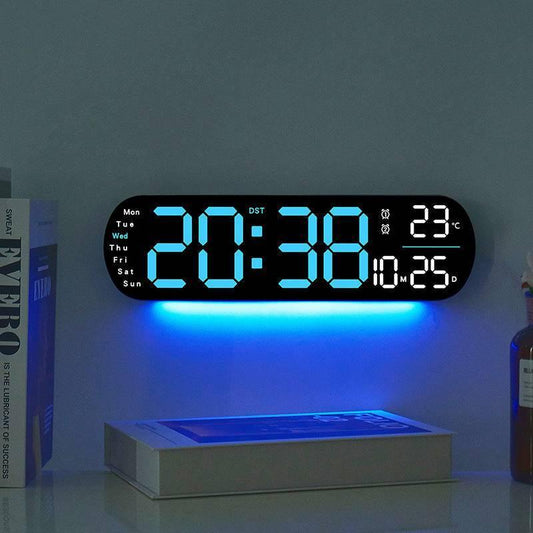 Multifunctional Clock Living Room Clock Large Screen LED Digital Alarm Clock Timing - TrendLifted