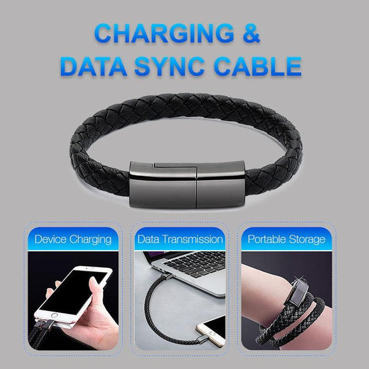 New Bracelet Charger USB Charging Cable Data Charging Cord For IPhone14 13 Max USB C Cable For Phone Micro Cable - TrendLifted