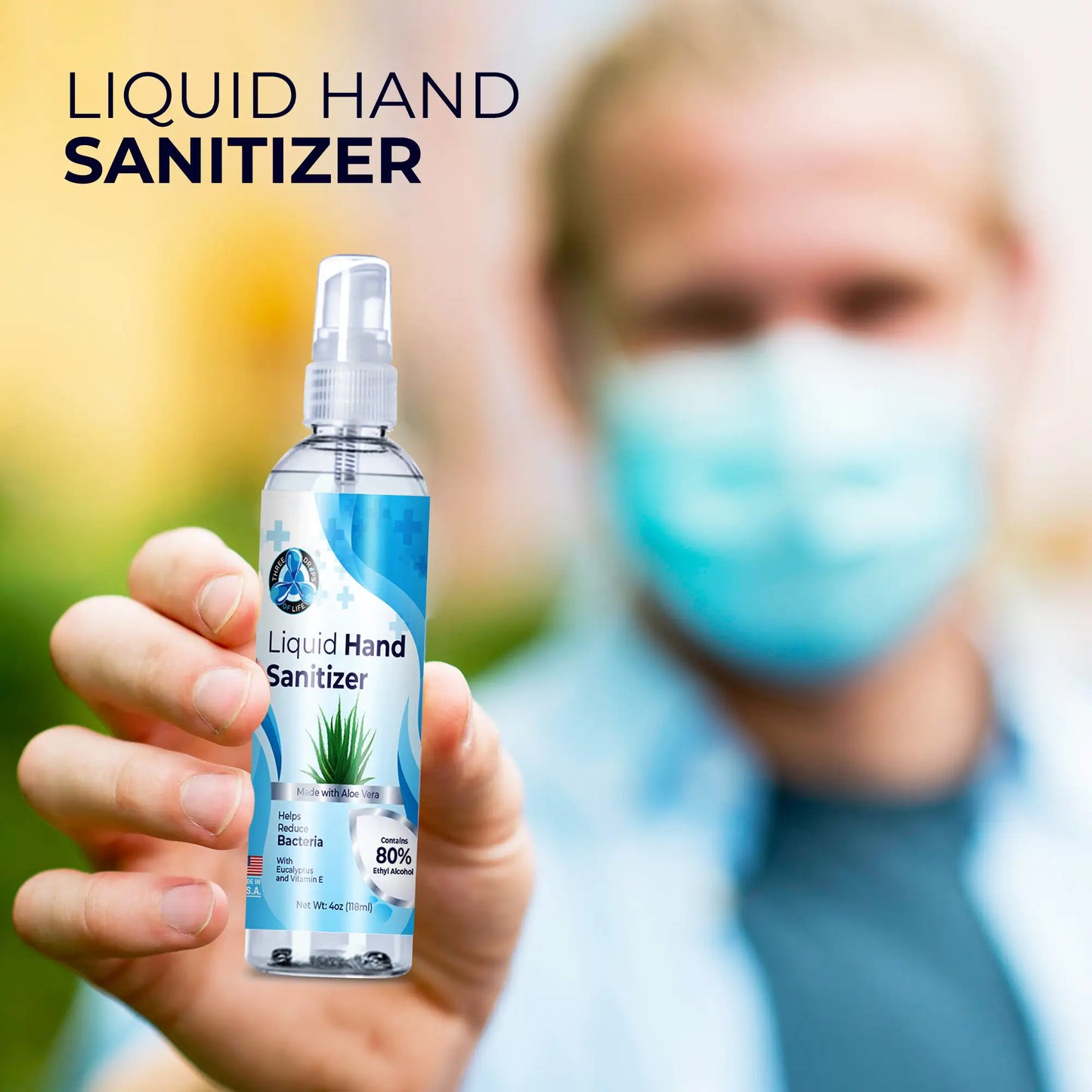 Liquid Hand Sanitizer Spray - Infused with Eucalyptus